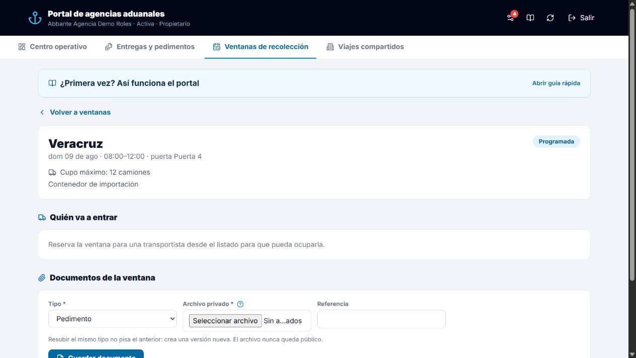 Carga de documentos privados